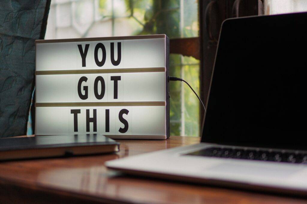 you got this sign on a desk